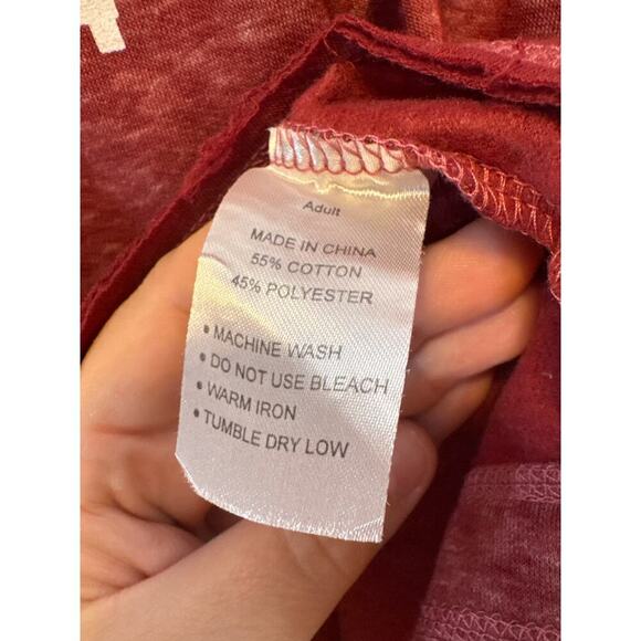 Torkia Apparel Red Maroon New York Hoodie Sweatshirt Women's Size Small S - Picture 6 of 6